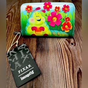 Disney Pixar Loungefly Bug’s Life Earth Day Zip Around Wallet NWT​​​